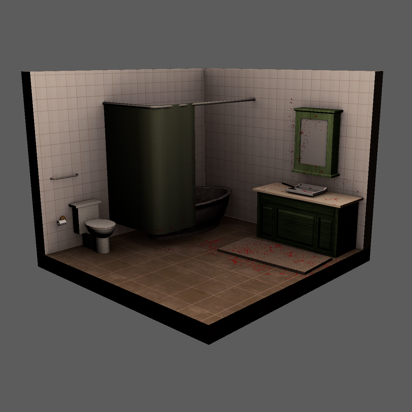 Horror Bathroom Scene – University Project